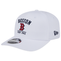 New Era Red Sox 9SEVENTY Stretch-Snap Cap - New Era White/Red