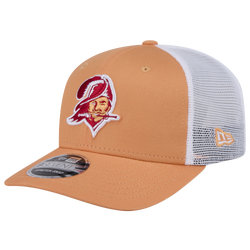 Men's - New Era Buccaneers 9SEVENTY Cotton Trucker Cap - Orange/Red