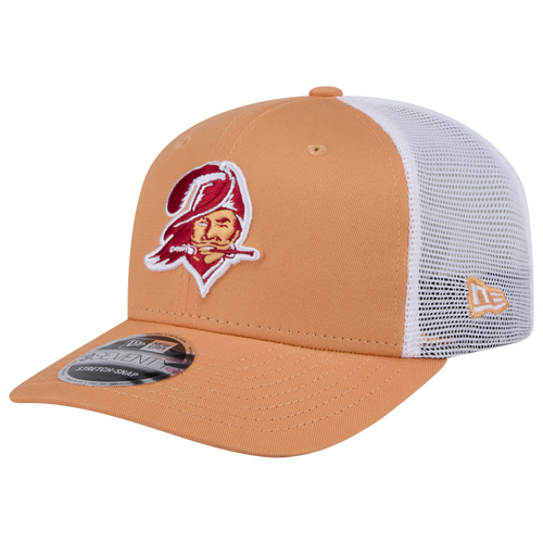 MENS - New Era Buccaneers 9SEVENTY Cotton Trucker Cap - Orange/Red