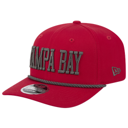 Men's - New Era Buccaneers Cotton Wordmark Cap - Red/Black