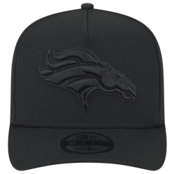 Men's - New Era Broncos 9FIFTY A-Frame Polyester Cap - Black/Black