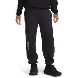 Men's - Under Armour Icon Fleece Graphic Joggers - Black/Black