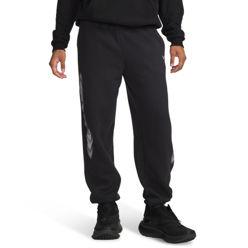 Under Armour Mens Icon Fleece Graphic Joggers - - Black / Black
