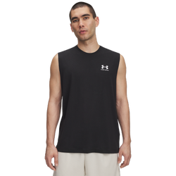 Men's - Under Armour Icon Sleeveless Tank - Black/White