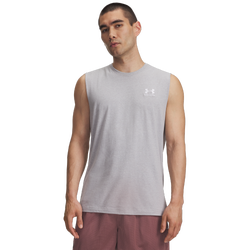 Men's - Under Armour Icon Sleeveless Tank - Mod Gray/White