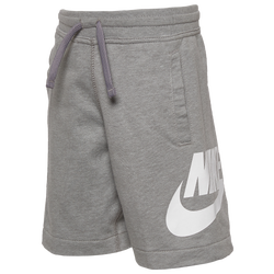 Boys' Preschool - Nike Jumbo Futura Alumni Shorts - Dark Grey Heather/White