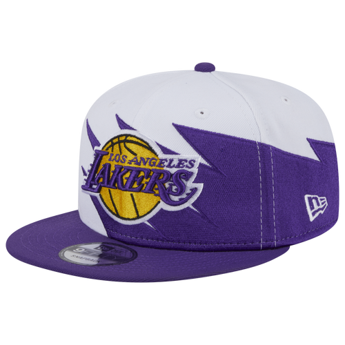 New Era Los Angeles Lakers  Lakers 950 Jagged Cap In White/purple