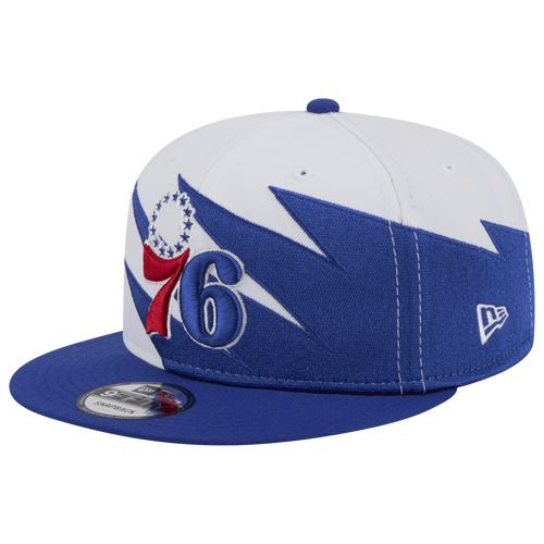 New Era Philadelphia 76ers  76ers 950 Jagged Cap In White/blue