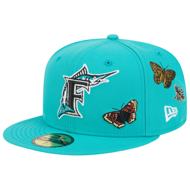 New Era Marlins 59Fifty Felt Cooperstown Fitted