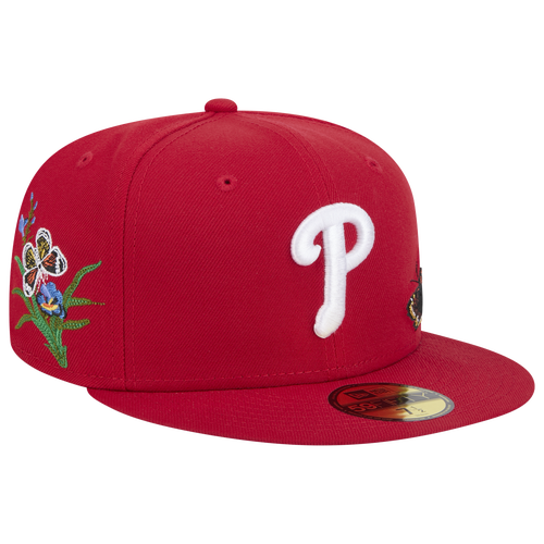 New Era Phillies 59Fifty Felt Fitted Cap Foot Locker