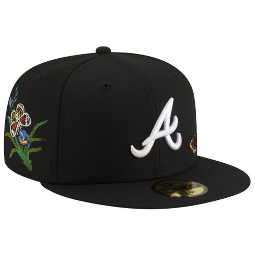 New Era Braves 59Fifty Felt Fitted Cap Foot Locker
