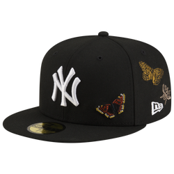 Adult - New Era Yankees 59Fifty Felt Fitted Cap - Black/White