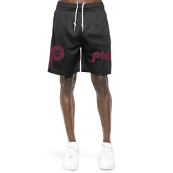 Men's - New Era Phillies 865 Shorts - Black/Multi