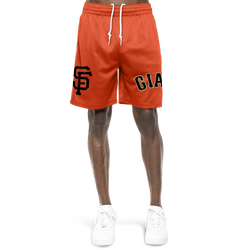 Men's - New Era Giants 865 Shorts - Black/Multi