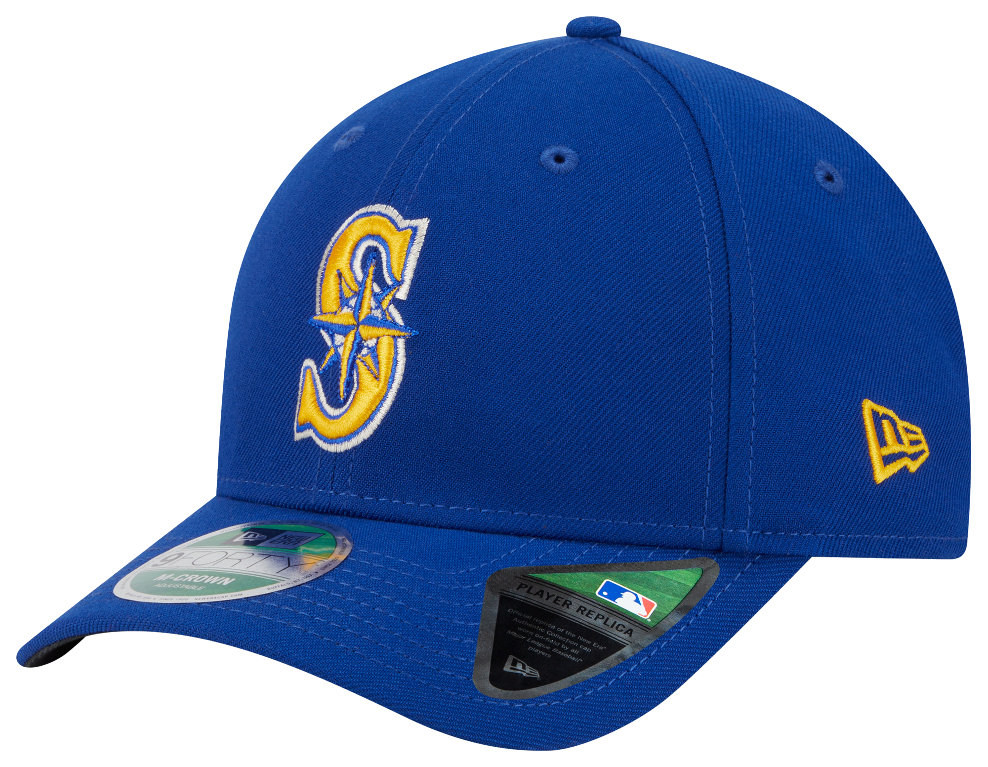 New Era Seattle Mariners 9Twenty Adjustable Hat - Light Blue Cooperstown Collection | Throwback Logo Cap