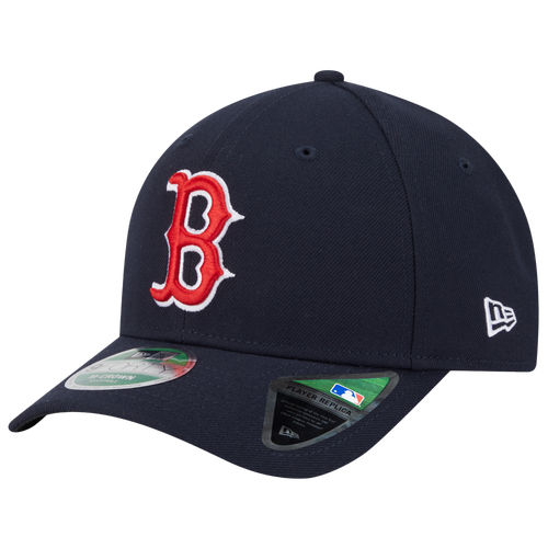 New Era Men's Navy Boston Red Sox Player Replica 9FORTY Adjustable Hat - Navy
