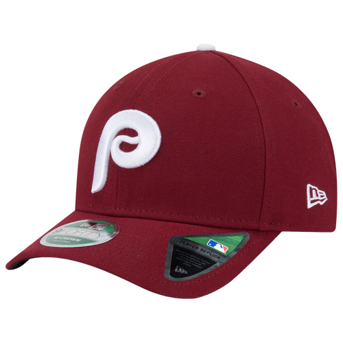 New Era Mens Philadelphia Phillies Phillies Cooperstown Player Replica 9FORTY Cap - - Maroon / White
