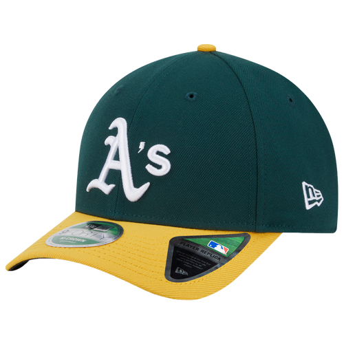 New Era Mens Oakland Athletics  Athletics Player Replica 9forty Cap In Green/yellow
