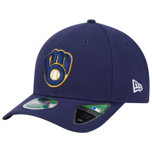 New Era Mens Milwaukee Brewers Brewers Player Replica 9FORTY Cap - - Multi / Blue
