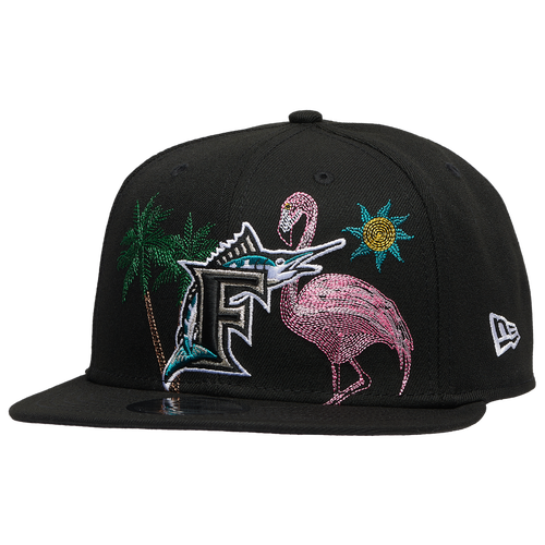 New Era Seattle Mariners  Marlins 950 State Stitch Cap In Black
