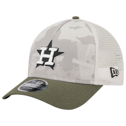 Men's - New Era Astros 940 A Frame Armed Forces 25 Cap - Stone/Camo
