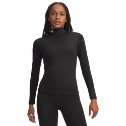 Women's - Under Armour Coldgear Mock - Black/White