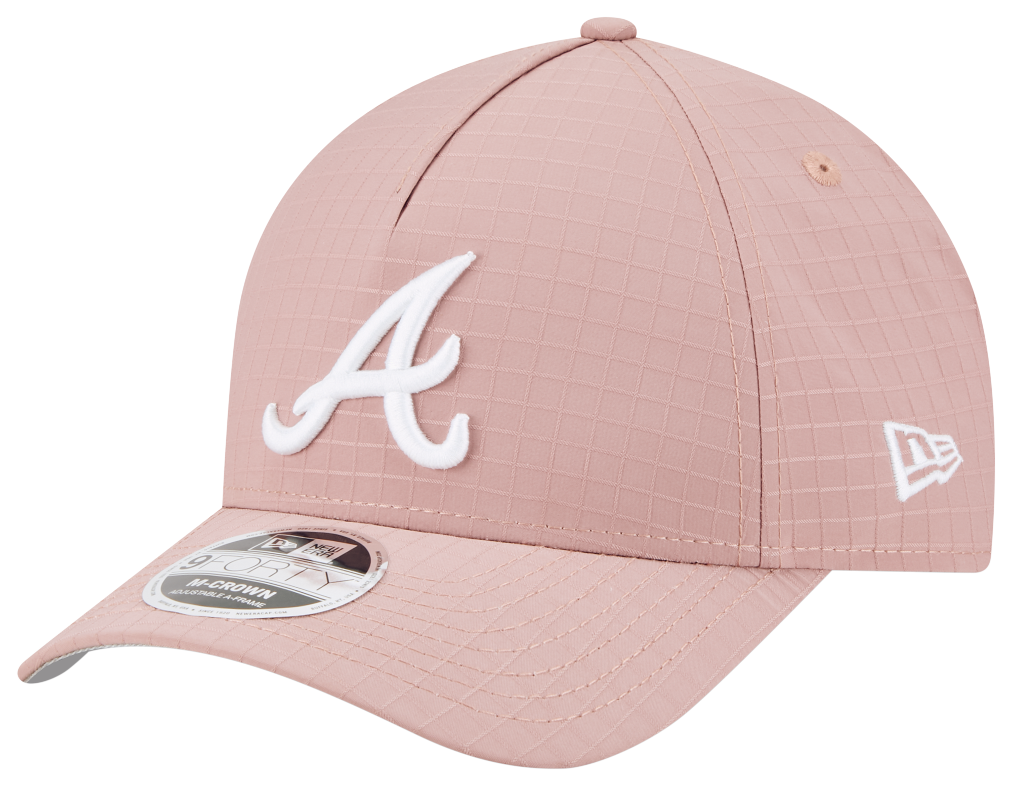 New Era Braves 940 A Frame Ripstop Cap - Men's