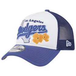 Men's - New Era Dodgers State Flower Cap - Blue/White
