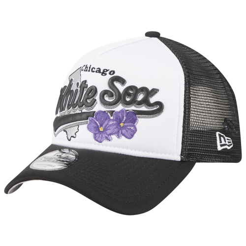 MENS - New Era White Sox State Flower Cap - White/Black