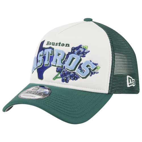 MENS - New Era Astros State Flower Cap - White/Green
