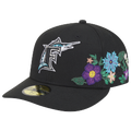 New Era Marlins Tonal Florals Cap - New Era Black