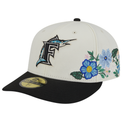 Men's - New Era Marlins Tonal Florals Cap - Teal/White