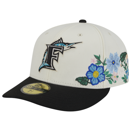  - New Era Marlins Tonal Florals Cap - Teal/White