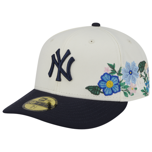 MENS - New Era Yankees Tonal Florals Cap - White/Navy
