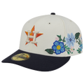 New Era Astros Tonal Florals Cap - New Era White/Navy