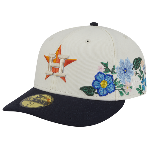 MENS - New Era Astros Tonal Florals Cap - White/Navy