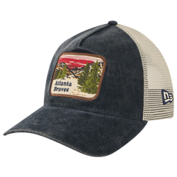 Men's - New Era Braves Vintage Landscape Cap - Navy/White