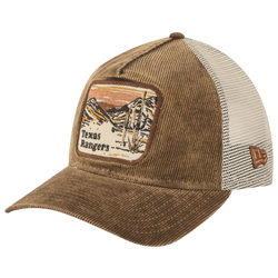 Men's - New Era Rangers Vintage Landscape Cap - White/Brown