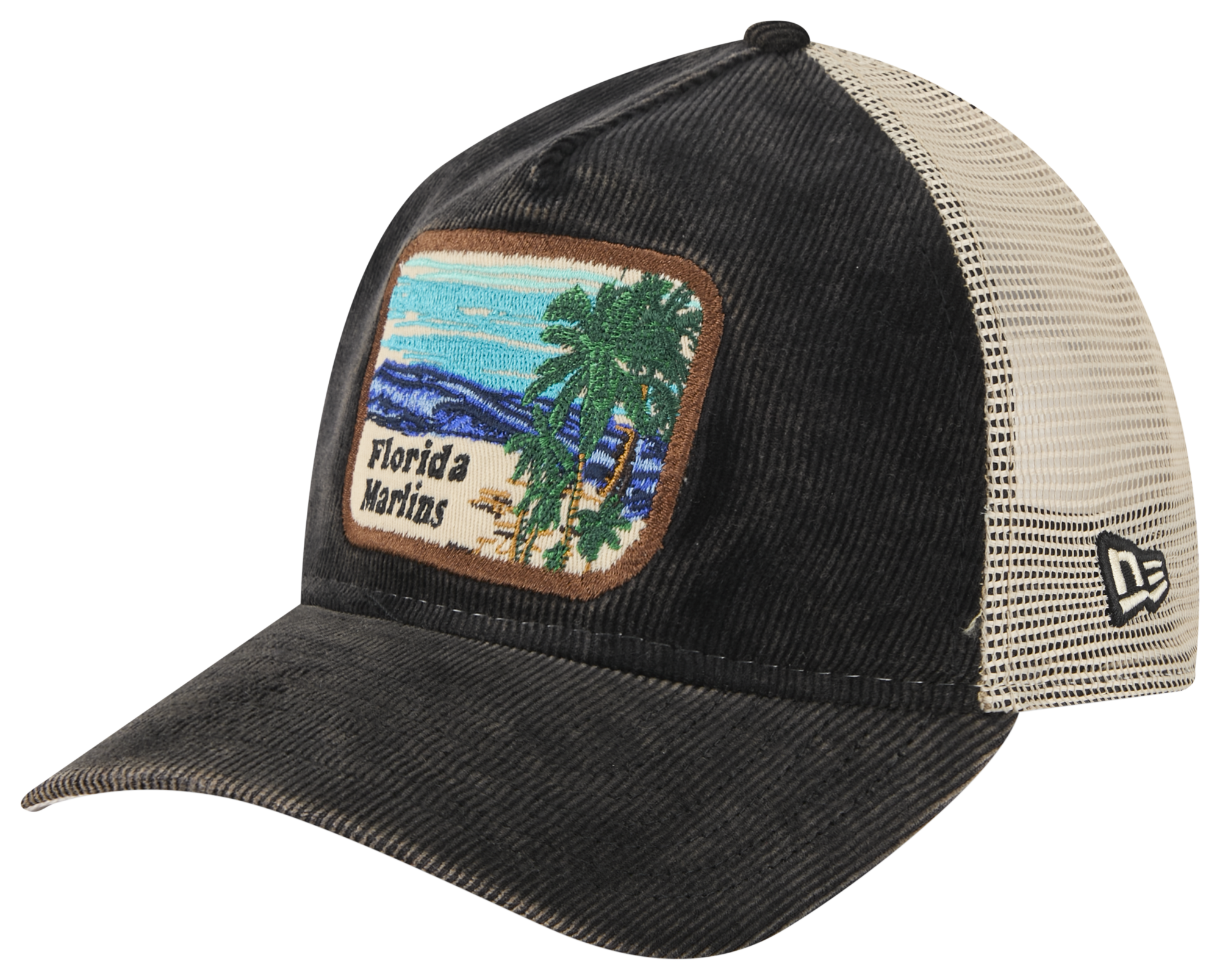 New Era Marlins Vintage Landscape Cap | Foot Locker