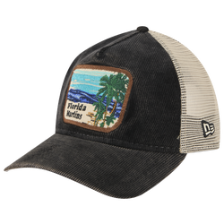 Men's - New Era Marlins Vintage Landscape Cap - White/Teal