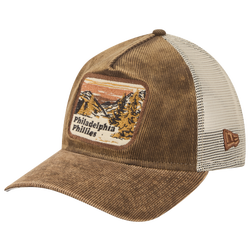 Men's - New Era Phillies Vintage Landscape Cap - White/Brown