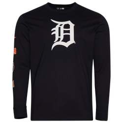 Men's - New Era Detroit Tigers Custom L/S T-Shirt - Multi/Navy