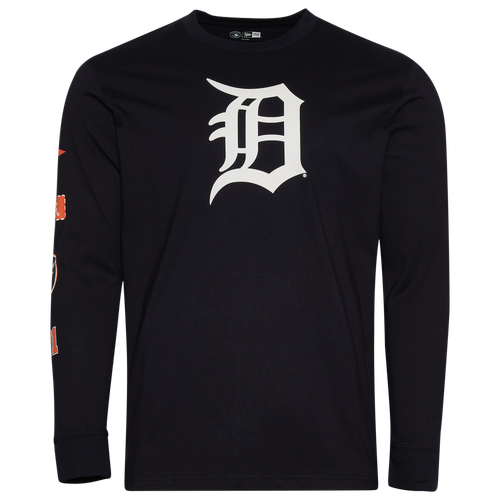MENS - New Era Detroit Tigers Custom L/S T-Shirt - Multi/Navy