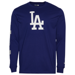 Men's - New Era Los Angeles Dodgers Custom L/S T-Shirt - Blue/Multi