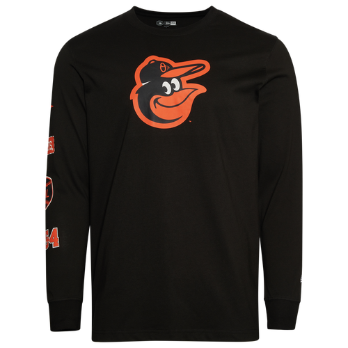 MENS - New Era Baltimore Orioles Custom L/S T-Shirt - Black/Multi
