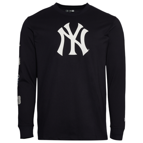 MENS - New Era New York Yankees Custom L/S T-Shirt - Navy/Multi