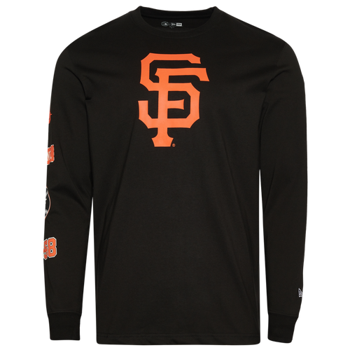 MENS - New Era San Francisco Giants Custom L/S T-Shirt - Multi/Black