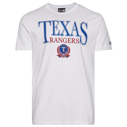 Men's - New Era Texas Rangers Custom S/S T-Shirt - White/Multi