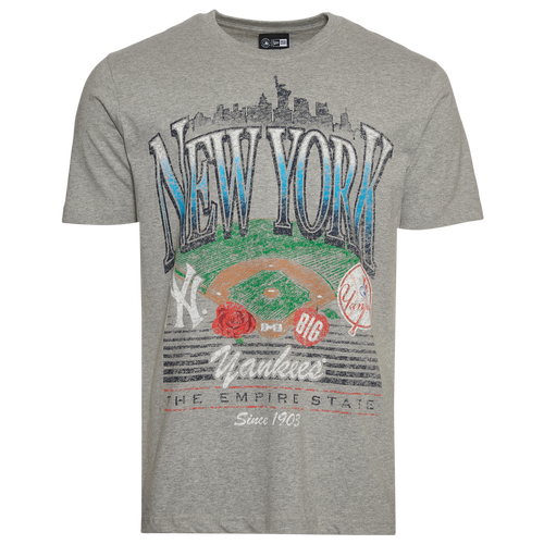 MENS - New Era New York Yankees Custom S/S T-Shirt - Multi/Grey