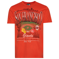 Men's - New Era San Francisco Giants Custom S/S T-Shirt - Orange/Multi
